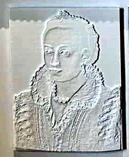 Lithophanie imprimée en 3D d’après Portrait d’une dame de qualité, Italie, XVIᵉ siècle